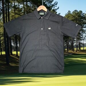 Masters Collection Polo Mens Small Black Augusta‎ National Golf Shirt